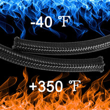20 Feet -6AN AN6 3/8" Fuel Line Hose Braided Stainless Steel Oil Gas Fuel Hose Line,Black & Blue
