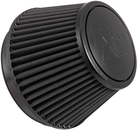 K&N Universal Clamp-On Air Filter: High Performance, Premium, Washable, Replacement Filter: Flange Diameter: 6 In, Filter Height: 4.875 In, Flange Length: 1 In, Shape: Round Tapered, RU-3106HBK