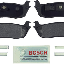 Bosch BE711H Blue Disc Brake Pad Set with Hardware for Select Ford Expedition, F-150, F-250; and Lincoln Blackwood, Navigator, Town Car - REAR