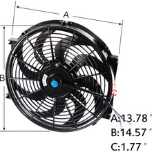 Aluminum Radiator + 14" Fan For FORD MUSTANG/SHELBY V8 L6 MT/AT 64-66 1965 Silver