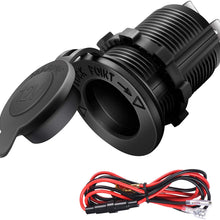 12V Cigarette Lighter Socket Car Marine Motorcycle ATV RV Lighter Socket Power Outlet Socket Receptacle Waterproof Plug 3Pack By MUZHI