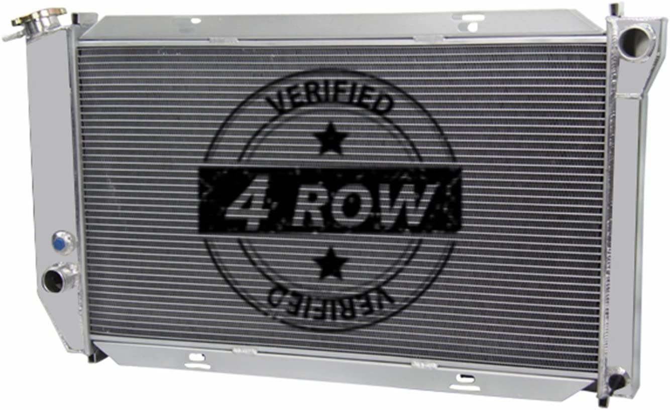 Primecooling 66MM 4 Row Core Aluminum Racing Radiator for Mercury Montego,Cougar Ranchero LTD II Lincoln More L6/ V8 Engine Models 1972-79