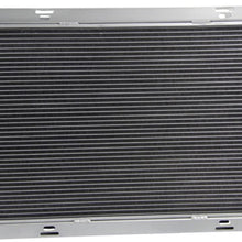 Primecooling 52MM 3 Row Core Aluminum Radiator for Montego Cougar Thunderbird Ranchero LTD II/Continental 1972-79