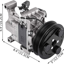 VEVOR CO 11308C Universal Air Conditioner AC Compressor GP9A61450D 0610345 For 2006-2009 Mazda 3 & Mazda 6 Mazda speed 4Cyl 2.3L 97470 98470