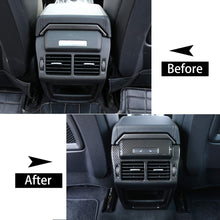 CHEYA Carbon Fiber Rear Row Air Conditioner Outlet Vent Frame Trim 1pc for Land Rover Range Rover Evoque 2012-2017
