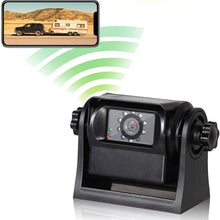 EWAY WiFi Magnetic Hitch Wireless Backup Rear/Front View Camera Rechargeable Battery for Easy Hitching of Gooseneck Horse Boat Travel Trailer/Fifth Wheels/RV/Camper Reverse for iPhone iPad Android