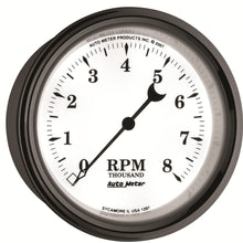 Auto Meter 1297 Old Tyme White II 3-3/8" 8000 RPM In-Dash Tachometer Gauge