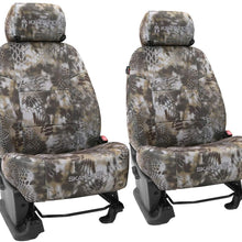 Front Seats: ShearComfort Custom Kryptek Neo-Supreme Seat Covers for Toyota Corolla (2020-2020) in Kryptek Neo-Supreme Highlander for Buckets w/Adjustable Headrests