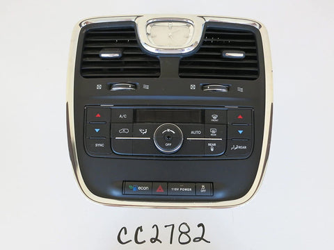 Chrysler 11-15 Town & Country Bezel Climate Control Panel Temp Unit A/C Heater OEM CC2782