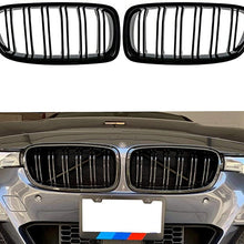 TERUIXI 1 Pair Black 3 Series Kidney Grille for 2012 2013 2014 2015 2016 2017 2018 F30 F31 Front Bumper Grill Gloss