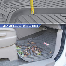 Motor Trend FlexTough Plus Black Rubber Car Floor Mats – All Weather Deep Dish Automotive Floor Mats, Heavy Duty Trim to Fit Design, Odorless Floor Mat Liners for Cars Truck Van SUV