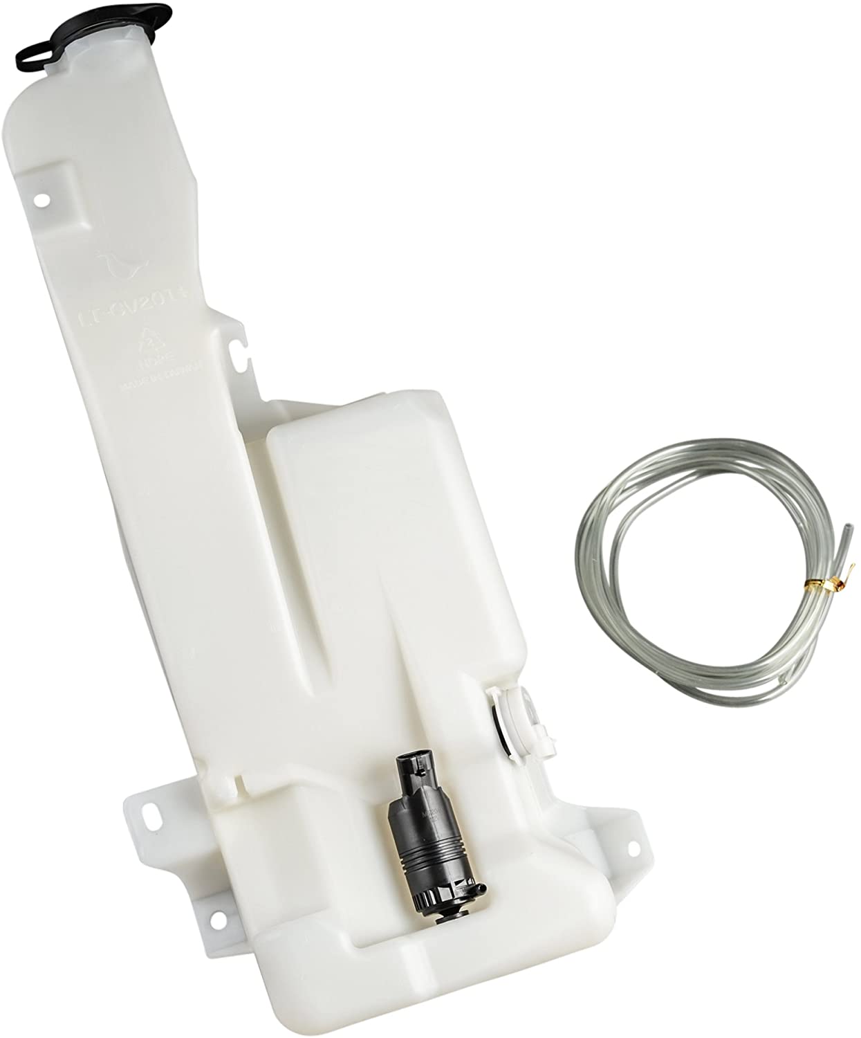 Windshield Washer Reservoir w/Pump Sensor for 1999-2007 Chevrolet Chevy Avalanche Suburban Tahoe Silverado GMC Sierra Yukon Cadillac Escalade fits GM1288155