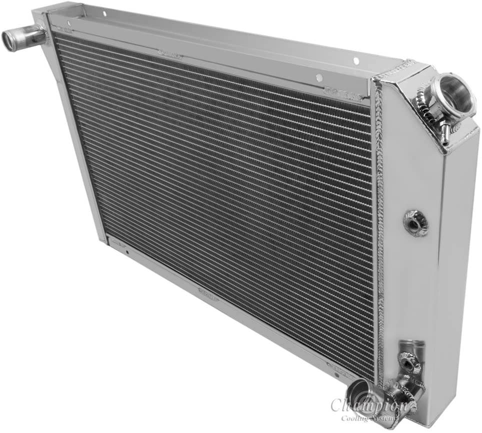 Champion Cooling, 4 Row All Aluminum Radiator for Chevrolet Corvette, MC718