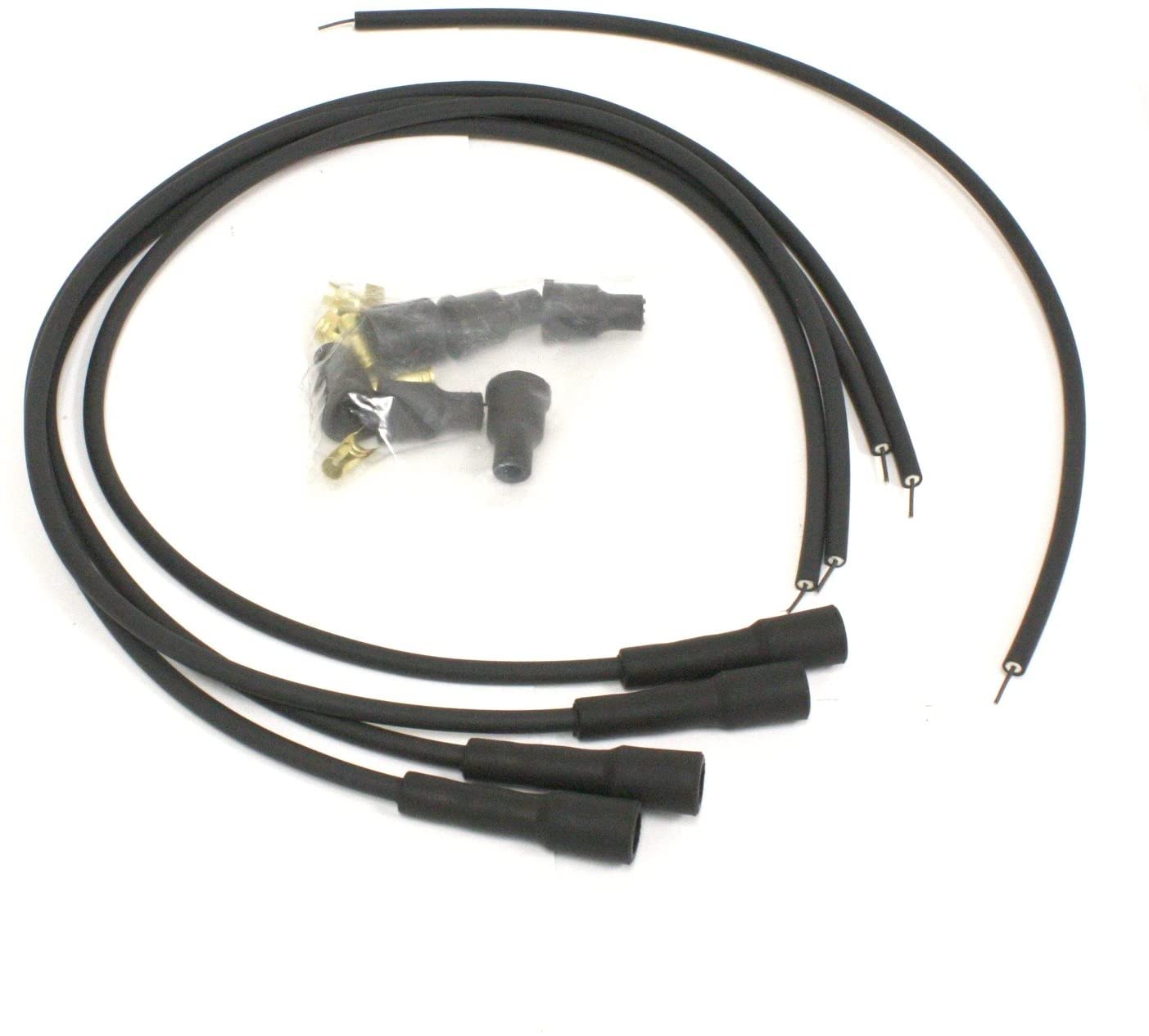 Pertronix 704180 Flame-Thrower Black Universal 180 Degree 4 Cylinder Spark Plug Wire