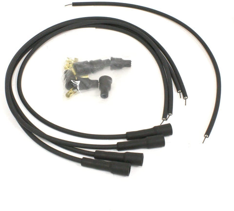 Pertronix 704180 Flame-Thrower Black Universal 180 Degree 4 Cylinder Spark Plug Wire