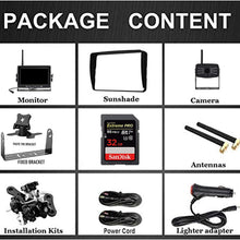 OYT HD 1080P Wireless Backup Camera with 7 Inch DVR Monitor IPS Split Screen High-Speed Rear View Observation System for RVs,Trailers,Trucks,Fifth Wheels IR Night Vision Stable Digital Signals