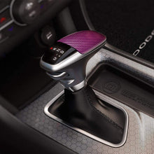 ToolEpic for Dodge Challenger Charger Durango Accessories 2015-2020 - Gear Shift Knob Trim Cover- ABS Plastic with Carbon Fiber Paint Surface, Perfect for Decoration - White Clearcoat