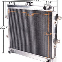 Compatible For TOYOTA Pickup 4Runner 2.4l L4 1984-1995 New Aluminum Radiator 1985 86 87 88 89 91 92 93 94 Silver