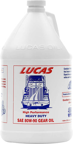 Lucas Oil LUC10046 SAE 80W-90 Heavy Duty Gear Oil - 1 Gallon