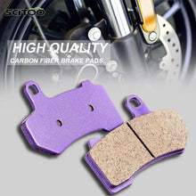 SCITOO Kevlar Carbon Fiber Brake Pads Fit for 08 09 10 11 12 13 14 Harley-Davidson Electra Glide Night Rod Night Rod Special Road Glide Road King Street Glide Street Rod V-Rod