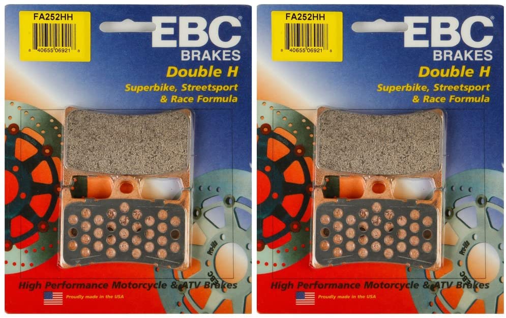 EBC Double-H Sintered Metal Brake Pads FA252HH (2 Packs - Enough for 2 Rotors)