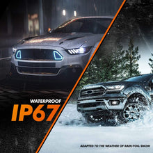 SEALIGHT H11 H8 H9 LED Headlight Bulbs, 60W 10000 Lumens 6000K White, Easy Installation, Low Beam H16 LED Fog Lights, Halogen Replacement CSP Chips, Pack of 2