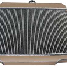 CoolingSky 55MM 3 Row Core Aluminum Radiator for 1972-86 Jeep CJ5 CJ6 CJ7 w/GM Chevy SBC Engine Conver.