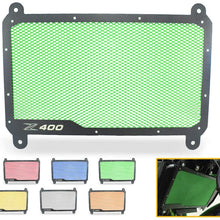 QIDIAN Motorcycle Aluminum Radiator Guard Grill Cover Protector fit for Kawasaki Z400 Radiator Shrouds (red)