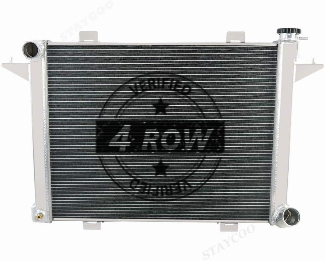 CoolingSky 62MM 4 Row Core Aluminum Radiator for 1991-1993 Dodge D250 D350 W250 W350 5.9L Diesel Turbo Cummins丨1990-91 Ramcharger 5.2 5.9