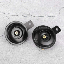 Dingln 2Pcs Universial Motorcycle Horn Waterproof 12V 105db Round Speaker for Most Scooters/Mopeds/ATVs