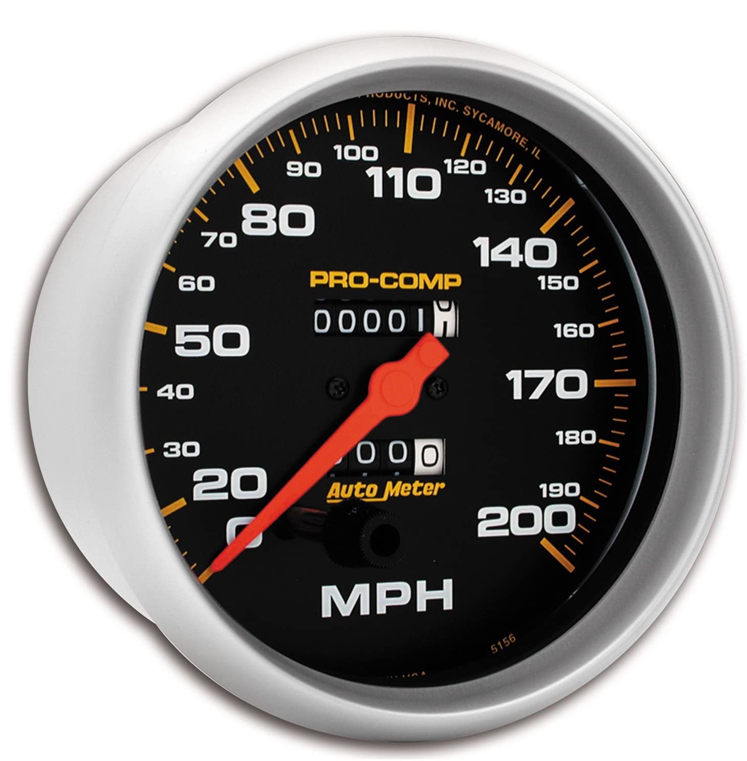 AUTO METER 5156 Pro-Comp Mechanical in-Dash Speedometer