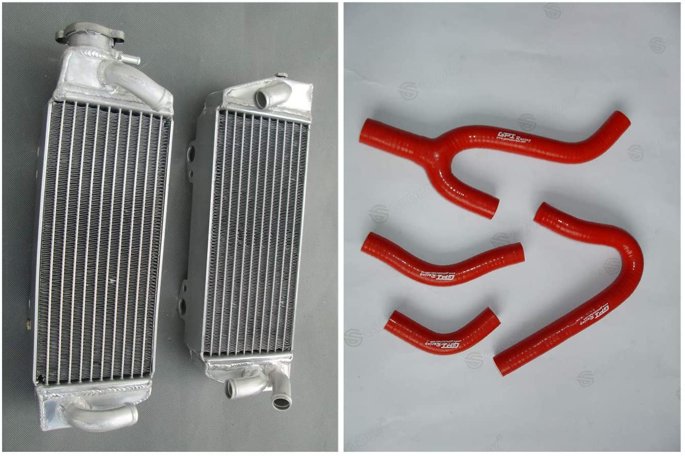 aluminum radiator&hose for KTM 250/300/380 EXC/MXC/SX 1998-2003 99 00 01 (orange)