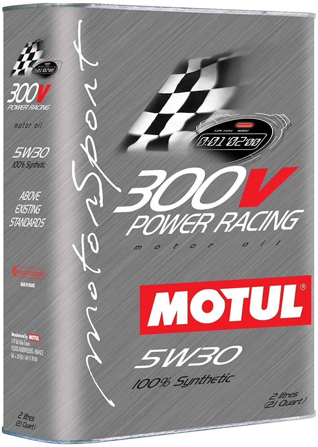 Motul 104242 300V 5w30 Racing OilSynthethic 2 Liters, 67.62 Fluid_Ounces