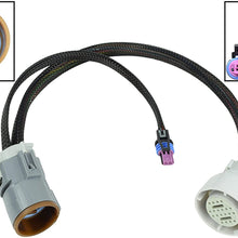 ICT Billet Transmission Wire Adapter Harness 4L70E to 4L80E 18" with VSS breakout LM7 LQ4 LS2 OEM tooling, Delphi connector, lock, seals, and terminals WATRA31-18