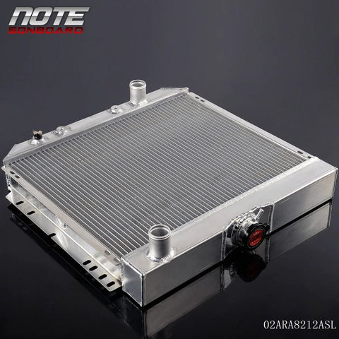 2 Row Core Racing Aluminum Radiator Replacement For FORD MUSTANG Fairlane Galaxie Falcon L6/V8 1967-1970