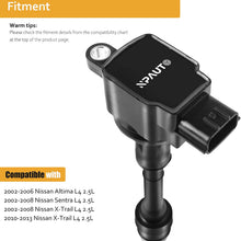 NPAUTO Ignition Coils Compatible with 2002 2003 2004 2005 2006 Nissan Altima Sentra X-Trail 2.5L L4, UF350 C1398, Pack of 4