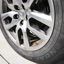 iJDMTOY (4 Tuner Racing Style Gold Aluminum Tire Valve Caps (Hexagon Shape)