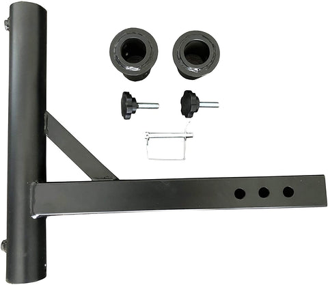 MAXXHAUL 50240 Hitch Mount Flagpole Holder with 2 Anti-Wobble Screws for 2