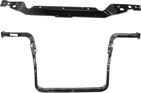 Radiator Support Compatible with 2002-2007 Jeep Liberty Upper and Lower Tie Bar Set of 2