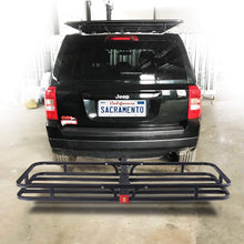 Orion Motor Tech 53x19x4-1/8 Hitch Mount Steel Cargo Carrier Luggage Basket Compatible with RV's, Trucks, SUV's, Vans, Cars Capacity for 2" Hitch Receiver - 500-lb Load Capacity
