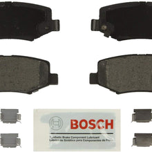 Bosch BE1274H Blue Disc Brake Pad Set with Hardware and Select Dodge Nitro and Jeep Liberty, Wrangler Vehicles - REAR