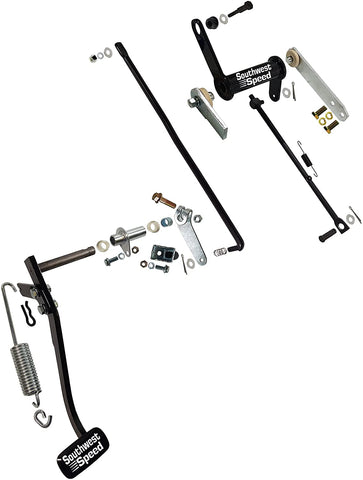 Southwest Speed New 1955 Chevy Factory Replacement Clutch Pedal & Clutch Linkage KIT, TRI-5 BEL AIR, Includes Pedal Linkage Z BAR Cross Shaft Sleeve BUSHINGS SPACERS Return Spring Bracket Retainer