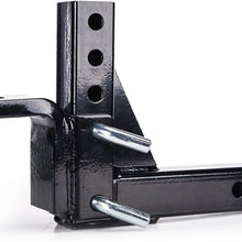 Orion Motor Tech 8-Position Adjustable Trailer Drop Ball Mount Hitch for Towing, fit 2 Inches Receiver RV, 5,000 LB Capacity