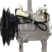PANGOLIN M108S M5040 M7040 SVO7E 3C581-97590 447220-6771 Air Conditioning Compressor with Pressure Switch AC Compressor Air Conditioner Compressor for Kubota M8540 M9540 Tractor Aftermarket Parts