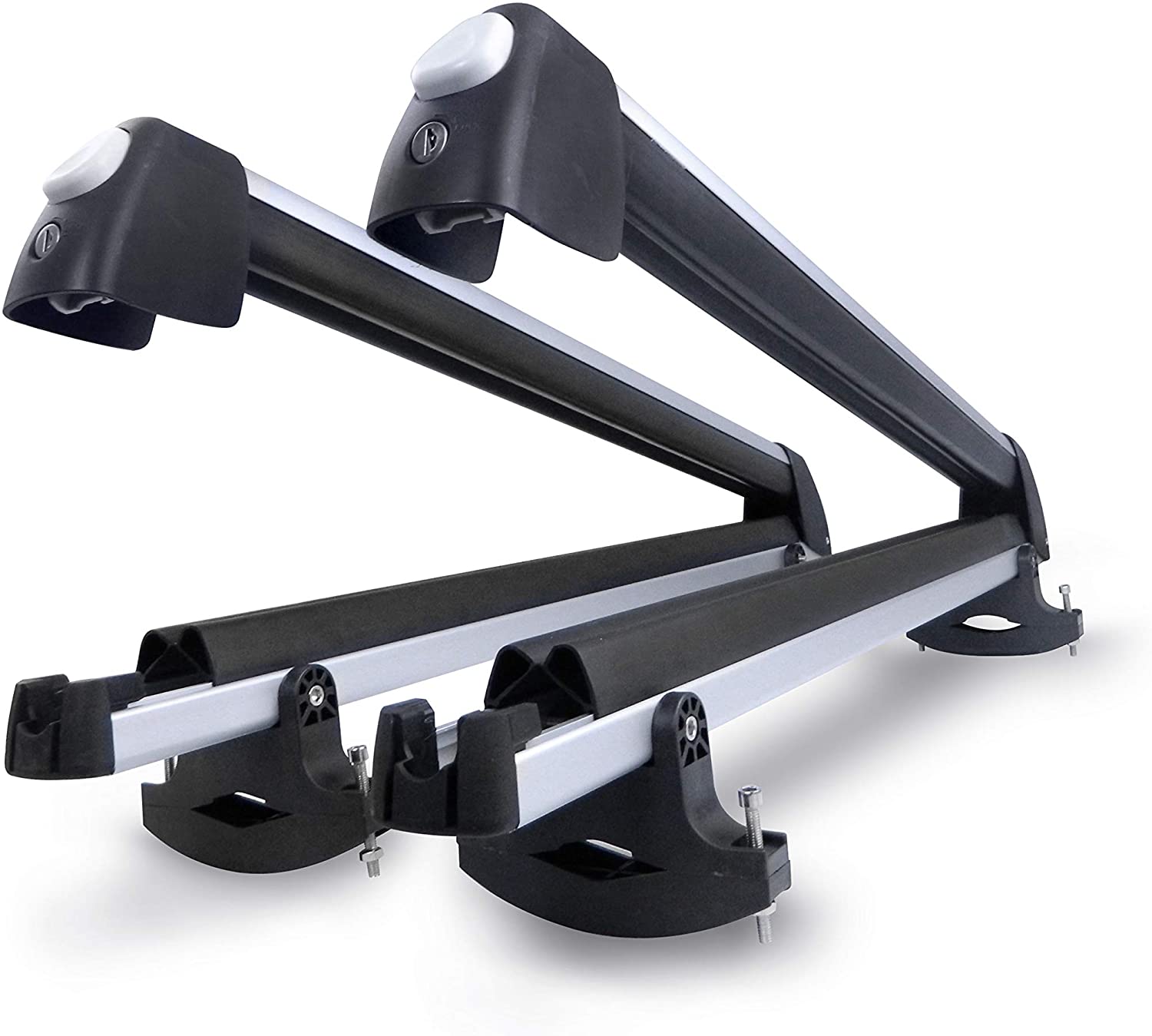 9sparts-Universal Winter Collapsible Car Rooftop Ski Snowboard Crossbar Roof Rack for 6 Pairs Skis or 4 Snowboards (1Pair)