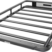 Go Rhino 5936055T SRM600 Textured Black Universal Flat Rack with Basket - 55 Inch Length