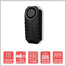 NineLeaf 1 Set Bike Alarm with Remote, Wireless Vibration Alarm Anti-Theft Burglar Security Alarm for Bike Motorcycle Car Scooter, 113db Super Loud and IP55 Waterproof, Volume Adjustable