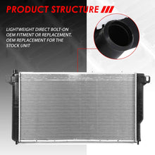 1555 Factory Style Aluminum Radiator Replacement for 94-02 Dodge Ram Truck 2500/3500 8.0L AT