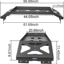 Hooke Road F150 Bed Rack Cargo Carrier Basket with Lifting Jack Mount Compatible with Ford F-150 2009 2010 2011 2012 2013 2014 5.5' 6.5' 8' Bed Pickup Truck