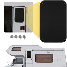 Kohree RV Door Window Shade, 24 x 16 Inch Camper Sunshade Privacy Screen Window Cover, Travel Trailer Motorhome Sun Shade Accessories, Acrylic Blackout Fabric, UV Rays Protection, Waterproof, Black (24'' X 16'')